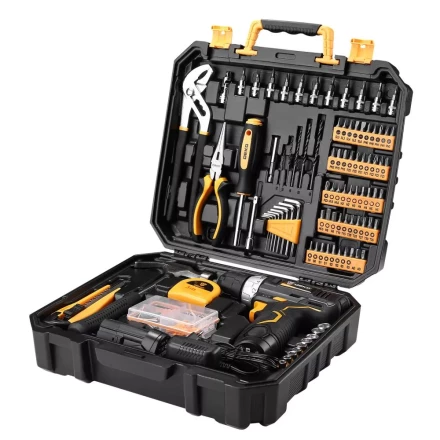 Дрель аккумуляторная DEKO GCD12DU3, 063-4134 + набор 195 инструментов купить в Нижневартовске