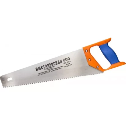 Ножовка "ИЖ" "ПРЕМИУМ" по дереву с двухкомпонентной пластиковой рукояткой, шаг 4мм, 400мм 1520-40-04_z01 купить в Нижневартовске