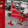 Домкрат гидравлический подкатной "RED FORCE", для внедорожников, 3т, 155-545мм, STAYER 43157-3 43157-3 купить в Нижневартовске