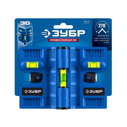 ЗУБР Угловой магнитный уровень, Профессионал-3D (34553) купить в Нижневартовске