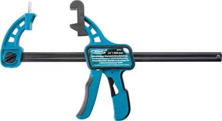 Струбцина реечная быстрозажим, пистолетного типа, пошаг. мех. пласт. корп. 24" (600 мм) GROSS 20701 купить в Нижневартовске