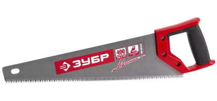 Ножовка по дереву (пила) ЗУБР МОЛНИЯ-5 400 мм, 5 TPI, прямой крупный зуб, быстрый рез поперек волокон, для крупных и средних заготовок 15075-40_z01 купить в Нижневартовске