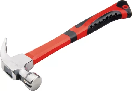 Молоток-гвоздодер 450 г боек c магнитом фибергласовая обрезиненная рукоятка MATRIX 10446 купить в Нижневартовске