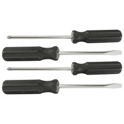 Набор отверток 4шт(SL5x100,6x100 PH1x100,2x100) углеродистая сталь пластиковая  рукоятка  SPARTA 13220
