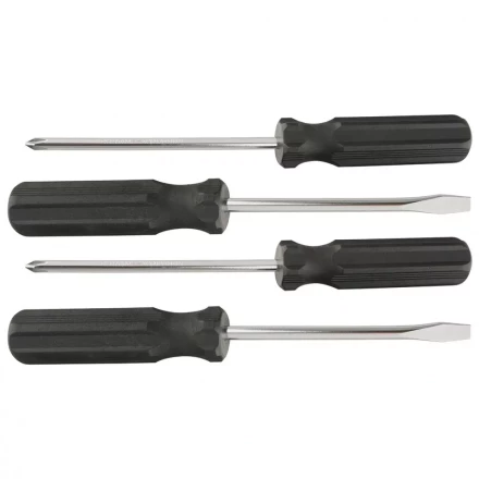 Набор отверток 4шт(SL5x100,6x100 PH1x100,2x100) углеродистая сталь пластиковая  рукоятка  SPARTA 13220 купить в Нижневартовске