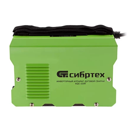 Инверторный аппарат дуговой сварки ИДС-220K, 220 А, ПВ 80%, диаметр электрода 1,6-5 мм Сибртех 94395 купить в Нижневартовске