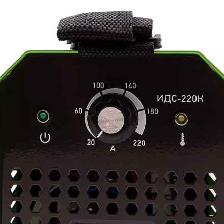 Инверторный аппарат дуговой сварки ИДС-220K, 220 А, ПВ 80%, диаметр электрода 1,6-5 мм Сибртех 94395 купить в Нижневартовске