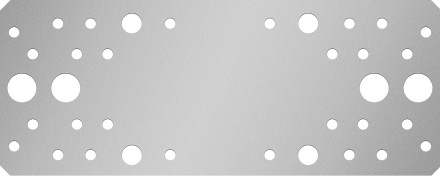 ЗУБР КП-2.5, 200 x 80 x 2.5 мм, цинк, крепежная пластина (31023-200) купить в Нижневартовске