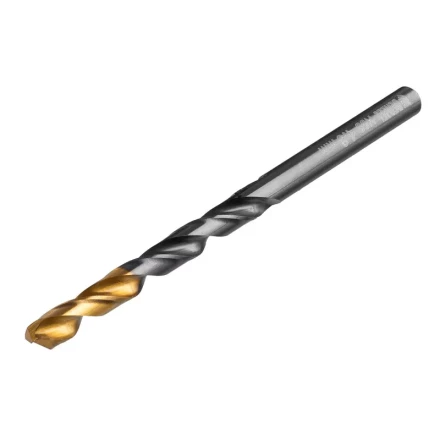 Сверло по металлу, 4,8 мм, HSS-Tin, Golden Tip, 10 шт. Denzel 717212 купить в Нижневартовске