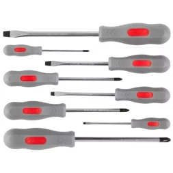 Набор ЗУБР "МАСТЕР": Отвертки, Cr-v, эргономичная двухкомпонентная рукоятка, 8шт 25065-H8_z02