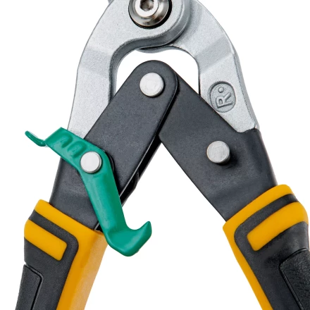 Ножницы по металлу Denzel 78371, 270 мм, прямой и правый рез, сталь-СrMo, трехкомпонентные рукоятки купить в Нижневартовске