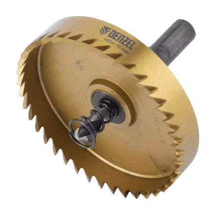 Коронка по металлу HSS, 70 мм, нитридтитановое покрытие Denzel 724123 купить в Нижневартовске