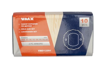 Набор коронок по дереву 10 пред. VMX 512391 купить в Нижневартовске