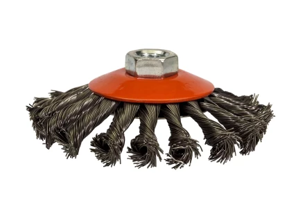 Щетка для УШМ М14/115 мм выгнутая сталь витая VMX 511727 купить в Нижневартовске