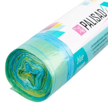 Пакеты для мусора с завязками 35 л x 15 шт. синие, Home Palisad 927155 купить в Нижневартовске