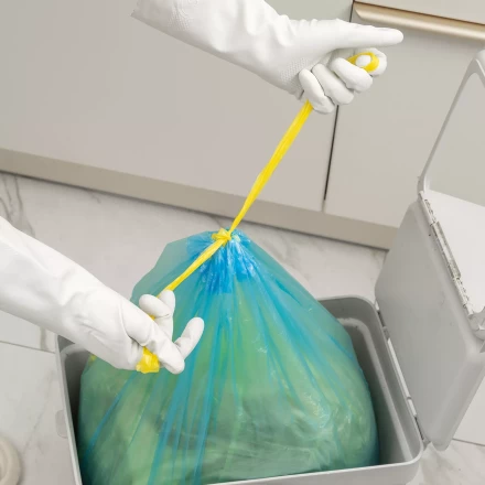 Пакеты для мусора с завязками 35 л x 15 шт. синие, Home Palisad 927155 купить в Нижневартовске