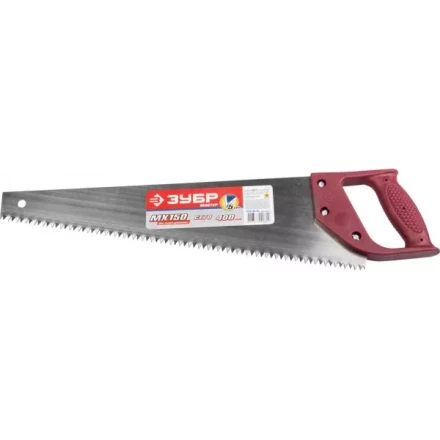 Ножовка ЗУБР "МАСТЕР" по дереву, прямой крупный зуб, пластиковая ручка, шаг зуба 5мм, 400мм 1525-04-40 купить в Нижневартовске
