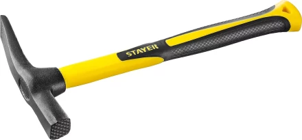 Молоток-кирочка КАМЕНЩИКА Fiberglass 600г с фиберглассовой рукояткой, STAYER Professional 20161 20161 купить в Нижневартовске
