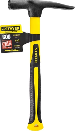Молоток-кирочка КАМЕНЩИКА Fiberglass 600г с фиберглассовой рукояткой, STAYER Professional 20161 20161 купить в Нижневартовске