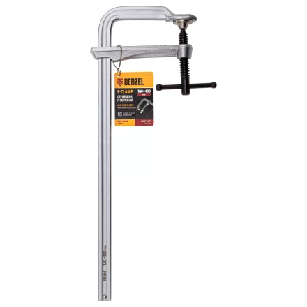 Струбцина F-образная Denzel 20478, 120x400мм, кованая купить в Нижневартовске