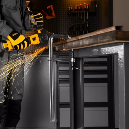 Струбцина F-образная Denzel 20478, 120x400мм, кованая купить в Нижневартовске