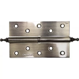 Петля дверная разъемная ЗУБР "ЭКСПЕРТ", 1 подшипник, цвет ст. латунь (AB), левая, с крепежом, 125х75х2,5мм,2шт 37605-125-5L