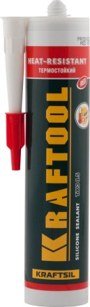 Герметик силиконовый KRAFTOOL красный, температуростойкий (от -62 С до 275 С), 300мл 41259-4 купить в Нижневартовске