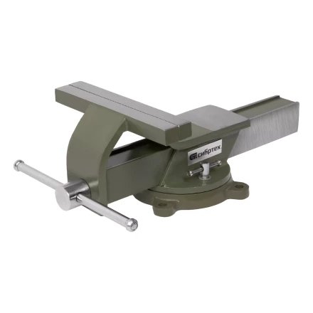 Тиски слесарные Сибртех 18621, 200 мм, стальные, поворотные купить в Нижневартовске