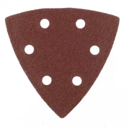 Треугольник абразивный на ворсовой подложке под липучку перф. P 80 93 мм 5 шт. MATRIX 73859