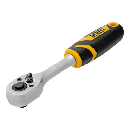 Ключ-трещотка 1/4&quot;  Denzel 14031, 90 зубьев, с быстрым сбросом, CrV купить в Нижневартовске