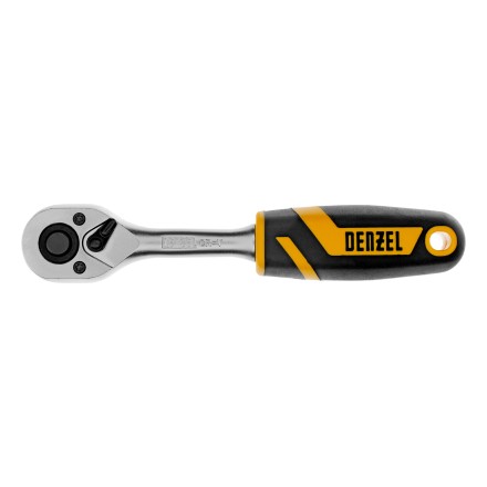Ключ-трещотка 1/4&quot;  Denzel 14031, 90 зубьев, с быстрым сбросом, CrV купить в Нижневартовске