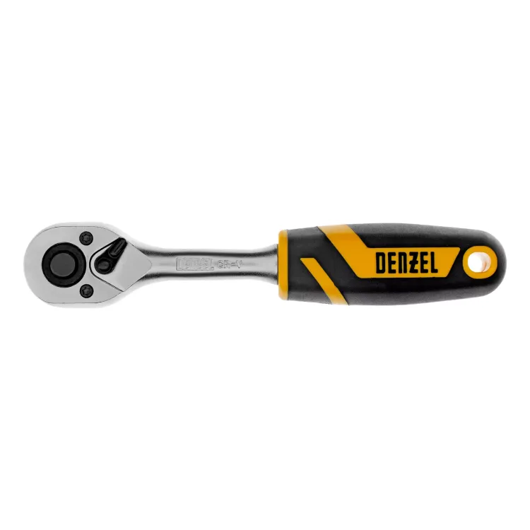 Ключ-трещотка 1/4"  Denzel 14031, 90 зубьев, с быстрым сбросом, CrV купить в Нижневартовске