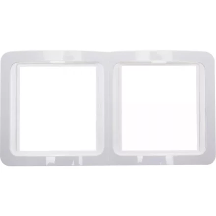 Панель СВЕТОЗАР "ГАММА" двойная вертикальная, цвет белый SV-54147-W купить в Нижневартовске