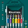 Набор Precision-6: часовые отвертки для особо точных работ, металлическая рукоятка с противоскользящей накладкой, жало из специальной стали SNCM8660. 25679 купить в Нижневартовске