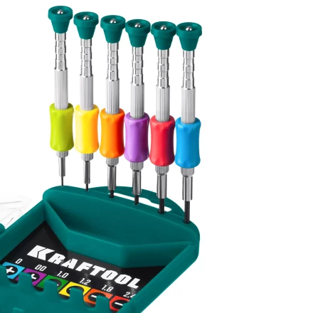 Набор Precision-6: часовые отвертки для особо точных работ, металлическая рукоятка с противоскользящей накладкой, жало из специальной стали SNCM8660. 25679 купить в Нижневартовске