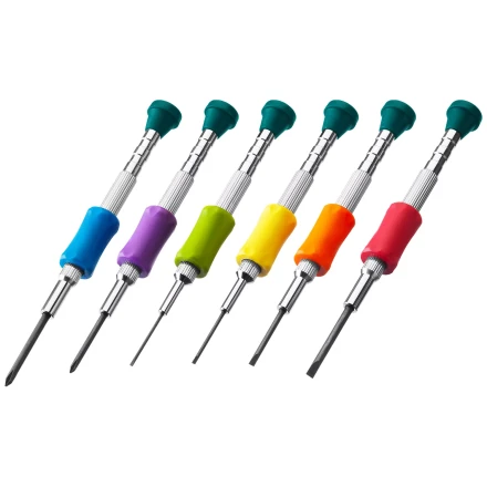 Набор Precision-6: часовые отвертки для особо точных работ, металлическая рукоятка с противоскользящей накладкой, жало из специальной стали SNCM8660. 25679 купить в Нижневартовске