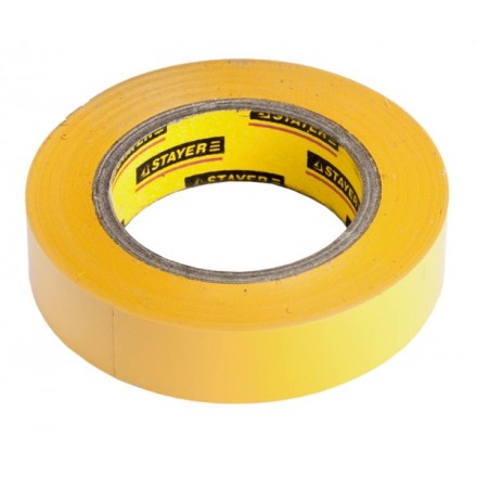 Изолента, STAYER Profi 12292-Y-15-10, ПВХ, на карточке, 15 мм х 10 м х 0,18мм, желтая 12292-Y-15-10 купить в Нижневартовске