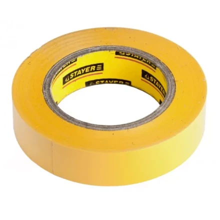 Изолента, STAYER Profi 12292-Y-15-10, ПВХ, на карточке, 15 мм х 10 м х 0,18мм, желтая 12292-Y-15-10 купить в Нижневартовске