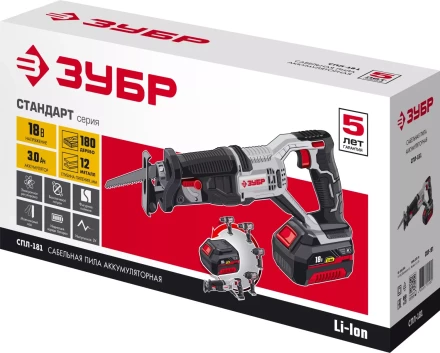 Пила сабельная аккумуляторная СПЛ-181 серия СТАНДАРТ купить в Нижневартовске