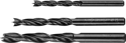 ЗУБР. Набор сверл по дереву, 3шт, 6-8-10 мм 29421-H3 купить в Нижневартовске