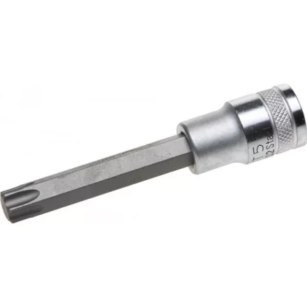 Торцовая бита-головка KRAFTOOL "INDUSTRIE QUALITAT", удлиненная, материал S2, TORX, сатинированная, 1/2", Т55 27906-55_z01 купить в Нижневартовске