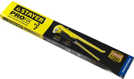 Ключ трубный STAYER &quot;PROFI&quot; рычажный, кованый, прямые губки, № 3, 2&quot; 27311-3 купить в Нижневартовске