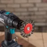 Кордщетка HAMMER плоская 75мм для дрели витая сталь (207-208) купить в Нижневартовске