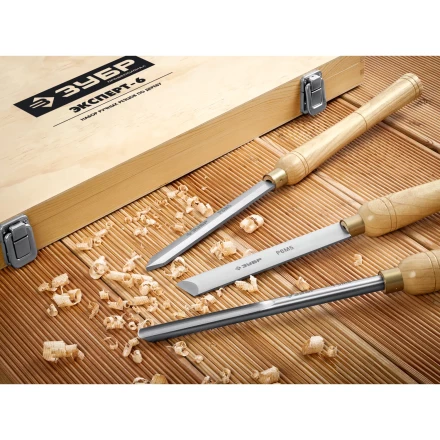 ЗУБР Эксперт-6, 6 предм., набор ручных резцов по дереву, Профессионал (18370) купить в Нижневартовске