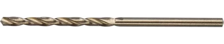 Сверло ЗУБР "ЭКСПЕРТ" КОБАЛЬТ по металлу, цилиндрический хвостовик, быстрорежущая сталь Р6М5К5, класс точн. А1, 2,5х57мм 4-29626-057-2.5 купить в Нижневартовске