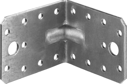 ЗУБР УКУ-2.5, 55 x 70 x 70 x 2.5 мм, цинк, усиленный крепежный уголок (31011-70) купить в Нижневартовске