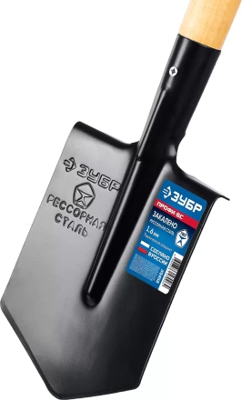 ЗУБР ПРОФИ-5С, 150х185х510мм, полотно рессорная сталь 1.6мм закалено, дерев. черенок высш. сорт, туристическая лопата, ПРОФЕССИОНАЛ (39458) купить в Нижневартовске