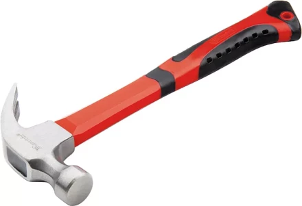 Молоток-гвоздодер 450 г боек 27 мм фибергласовая обрезиненная рукоятка MATRIX 10450 купить в Нижневартовске