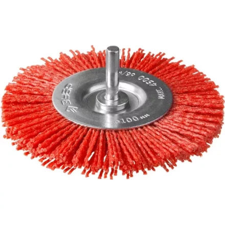 ЗУБР "ПРОФЕССИОНАЛ". Щетка дисковая для дрели, нейлоновая проволока с абразивным покрытием, 100мм 35161-100_z02 купить в Нижневартовске