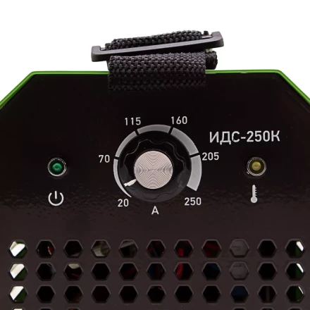 Инверторный аппарат дуговой сварки ИДС-250K, 250 А, ПВ 80%, диаметр электрода 1,6-5 мм Сибртех 94396 купить в Нижневартовске